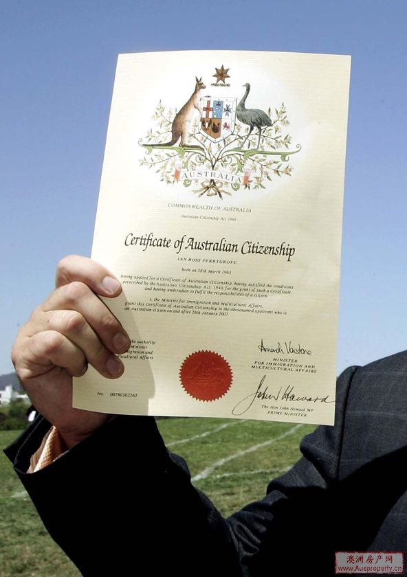 澳洲移民入籍