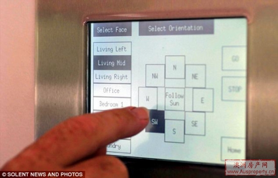 澳大利亚夫妇建成可随太阳旋转房屋(组图)