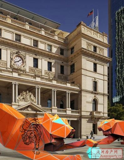 庆祝中国新年 LAVA悉尼海关前设计老虎