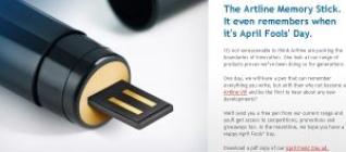 「Artline」官网在愚人节公布「新产品」自动记忆笔