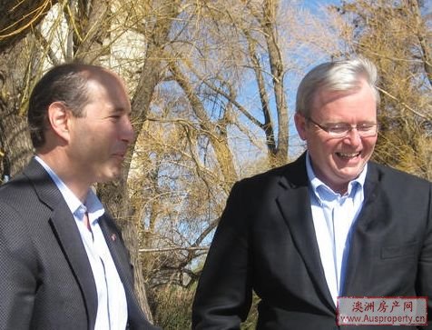 陆克文和美国驻澳大使Jeff Bleich