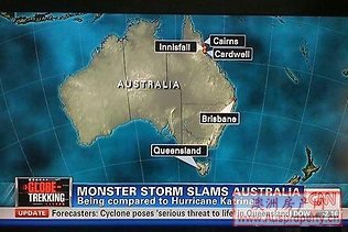 CNN报道飓风将塔州误标注成昆州