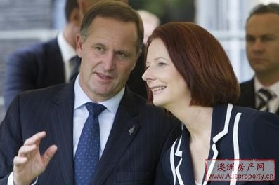 吉拉德抵达新西兰 开始首次官方访问