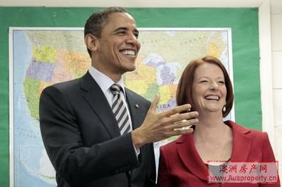 奥巴马白宫首次会晤吉拉德 奥巴马白宫首次会晤吉拉德