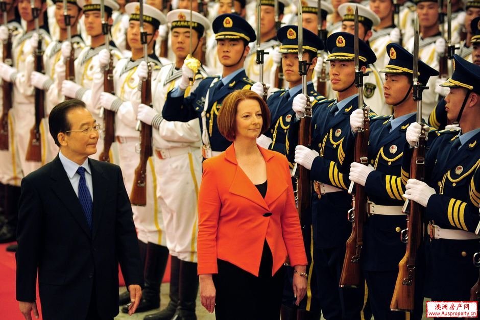 澳洲总理吉拉德抵达北京 会见总理温家宝 澳洲总理吉拉德抵达北京 会见总理温家宝