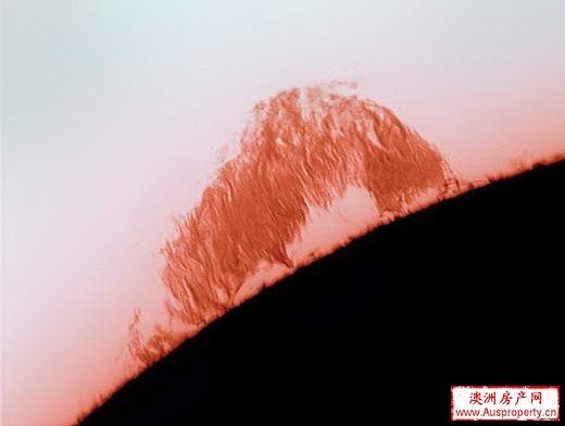 2005年10月3日&ldquo;带食而出&rdquo;奇观 版权:美国Kitt峰天文台