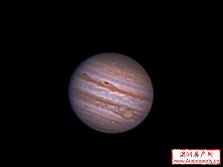 2011年10月29日晚的木星 拍摄地:深圳市西涌天文台 版权: 深圳市国家气候观象台