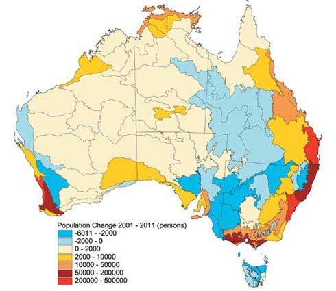 人口密度_澳大利亚人口密度图