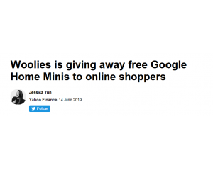 惊喜！Woolworths正在免费送Google Home Mini，人人有机会获得！