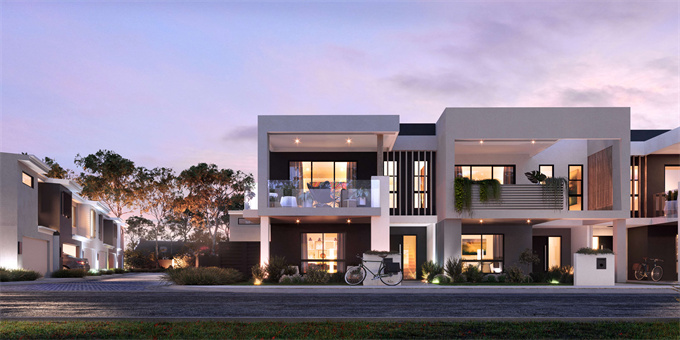 墨尔本宽敞明亮联排别墅Parklife