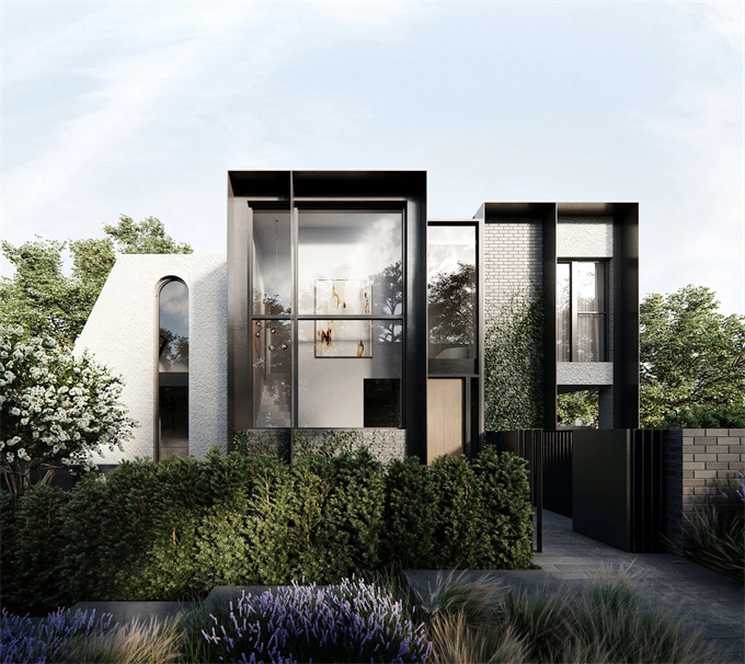 墨尔本现代郊区联排别墅Marmont Residences