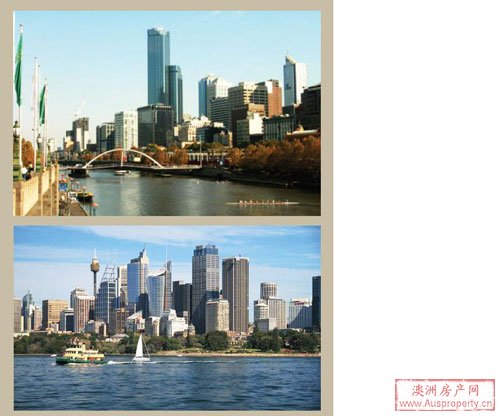 悉尼数十年来都是全澳最重要的商业中心，但是墨尔本（上图）正迎头赶上。