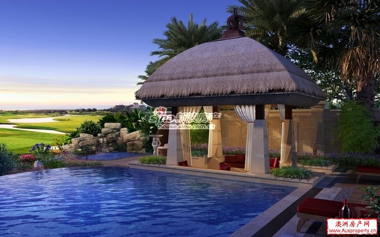 图为美兰高尔夫温泉别墅