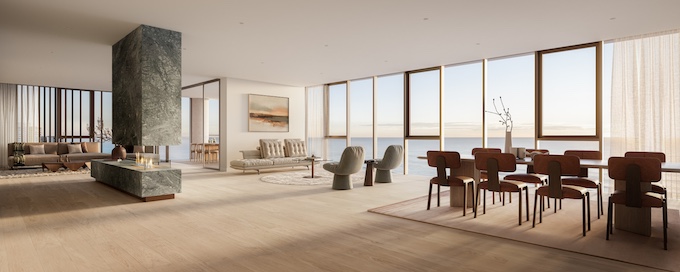 客厅/餐厅/落地阳台景观